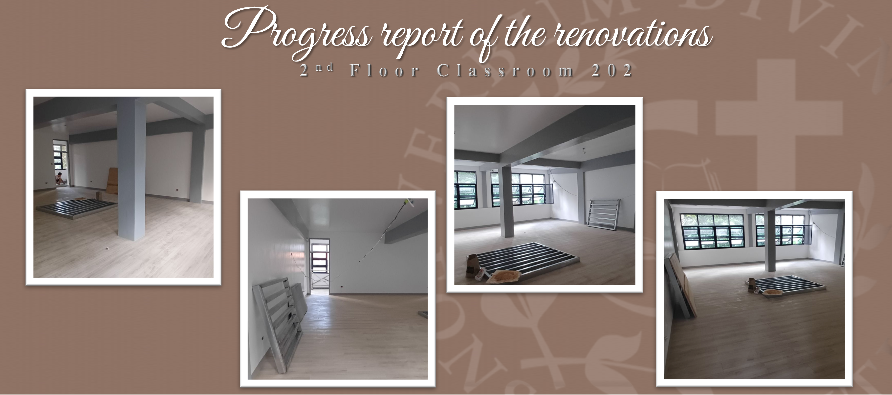 Progress report of the renovations (2nd Floor Room 202)